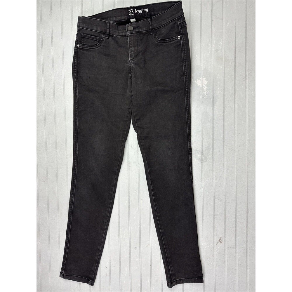 New York & Co Size 4 Womens Leggings Black Low Rise Stretch Skinny